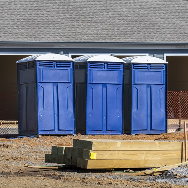 what is the maximum capacity for a single portable restroom in Pearblossom California